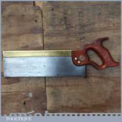 Vintage Spear & Jackson 12” Brass Back Tenon Saw 12 TPI - Refurbished Sharpened