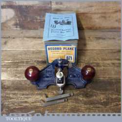Vintage Boxed Record No: 071 Hand Router Plane Complete - Fully Refurbished