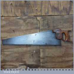 Antique Warranted Superior 24” Rip Saw 4 ½ TPI - Refurbished Sharpened