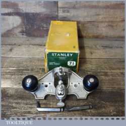 Vintage Boxed Stanley England No: 71 Hand Router Plane - Near Mint