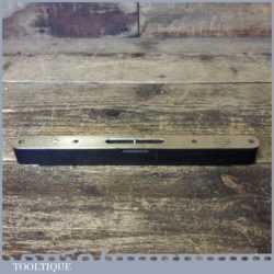 Vintage E. Preston & Sons 9” Ebony Brass Spirit Level - Good Condition