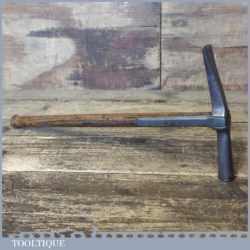 Vintage Thomas Dixon Leatherworking Strapped Wood Heel Tack Hammer