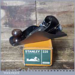 Vintage Boxed Stanley England No: 220 Adjustable Block Plane - Fully Refurbished