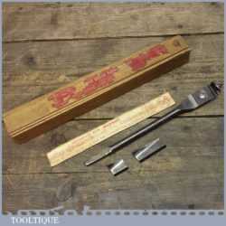 Vintage Ridgeway Expansion Bit With Two Cutters In Its Original Box