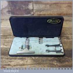 Vintage Boxed Moore & Wright Imperial Depth Micrometer - Good Condition