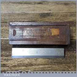 Vintage Boxed I & D Smallwood Box Fitter’s 4” Steel Square - Good Condition