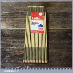 Vintage 8ft Lufkin Rule USA No: X48 Imperial Zig Zag Ruler - Little Used
