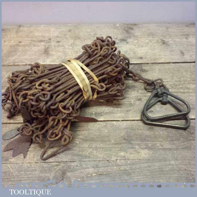 Antique Gunter’s Chain, Land Surveyor’s 66ft Land Distance Measuring