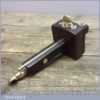 Vintage Brass And Rosewood Mortice Gauge - Old Woodworking Tool