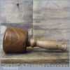 Handmade Wood Turned Old Lignum Mallet - Beechwood Handle