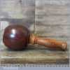 Handmade Wood Turned Old Azobé Ekki Hardwood Mallet - Yew Handle