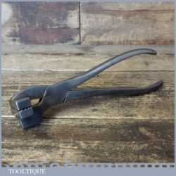 Vintage Upholsterers Leatherworking Stretching Pliers - Good Condition