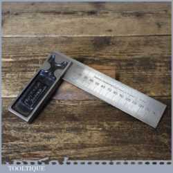 Vintage 150mm Rabone Chesterman No: 1906 Cast Steel Set Square - Good Condition