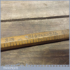 Vintage Octagonal Beech Wood Yard Stick With Inch and 16th Yard Markings