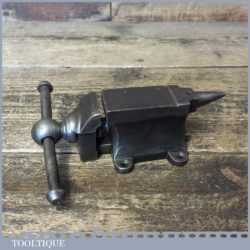 Antique Jewellers Miniature All-In-One Anvil And Vice - Good Condition
