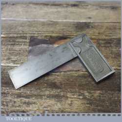 Vintage Henry Disston Philadelphia USA Carpenters 5 ½” Cast Steel Calibrated Try Square