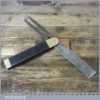Vintage Carpenters Ebony And Brass Sliding Bevel - Good Condition