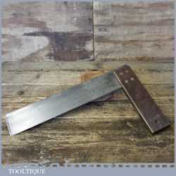 Vintage CK Carpenters 12” Rosewood Brass Try Square - Good Condition