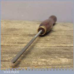 Crown Tools 3/8” Wide Wood Turning Spindle Gouge Chisel - Rosewood Handle