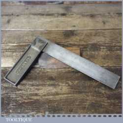 Vintage Stanley USA 8” Cast Steel Calibrated Carpenters Try Square