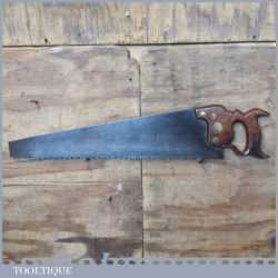 Rare Antique Robert Kelly c1870 Liverpool 26” Rip Saw 3 ½ TPI - Refurbished Sharpened