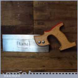 Vintage K & M Steel Back 8” Dovetail Saw 18 TPI - Sharpened Refurbished