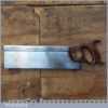 Early Vintage W Marples & Sons 14” Steel Back Tenon Saw 10 TPI - Sharpened