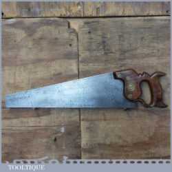 Early Vintage W Tyzack Sons Nonpareil 17” Rip Saw 9 TPI - Refurbished Sharpened