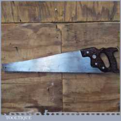 Vintage Disston USA 24” Cross Cut Panel Handsaw 6 TPI - Sharpened Refurbished