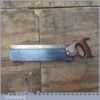 Vintage Henry Disston Philadelphia USA 14” Brass Back Tenon Saw - Sharpened