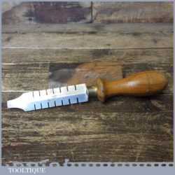 Vintage Old English Saw Wrest Set Beechwood Handle Screwdriver End