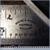 Vintage Moore & Wright Cast Steel Adjustable Combination Square Fully Refurbished