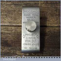 Vintage Record No 161 Chisel Plane Iron Honing Guide - Good Condition