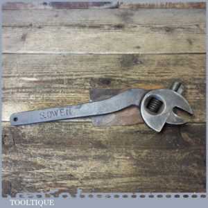Vintage Automotive S Shaped Adjustable Spanner Wrench - Good Condition