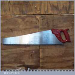 Vintage 24” Sandvik No: 275 Cross Cut Panel Saw 7 TPI - Sharpened Refurbished