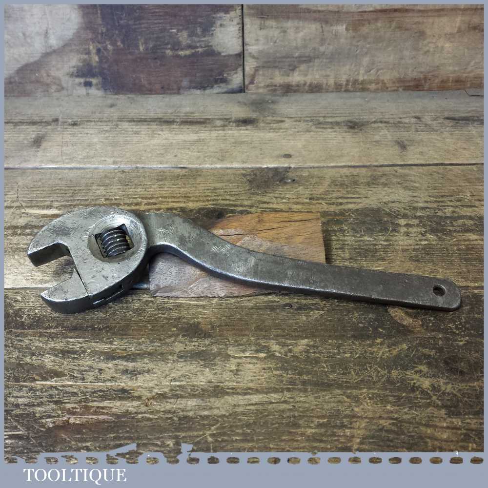 Vintage G & J Hall Automotive S Shaped Adjustable Spanner Wrench - Good Condition