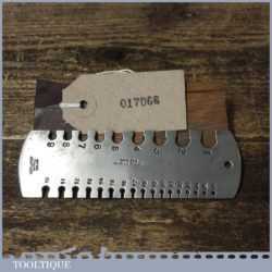 Vintage Moore & Wright No 1057 Imperial Wire Gauge - Good Condition