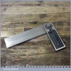 Vintage 6” Rabone Chesterman No: 1905 Calibrated Cast Steel Set Square