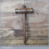 Small Antique Oak Boat Builders Caulking Mallet - Good Condition