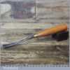 Vintage Henry Taylor 3/8” Curved Wood Carving V Parting Chisel - Fully Refurbished