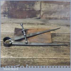 Vintage A J Jubb Ltd 7” Spring Caliper Inside Dividers - Good Condition