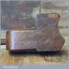 Antique J Buck 124 Newgate St 1842-1863 Rounding Beechwood Moulding Plane