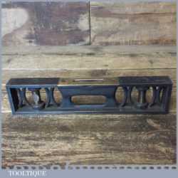 Vintage Rabone Chesterman Machinist’s 9” Cast Steel Spirit Level - Good Condition