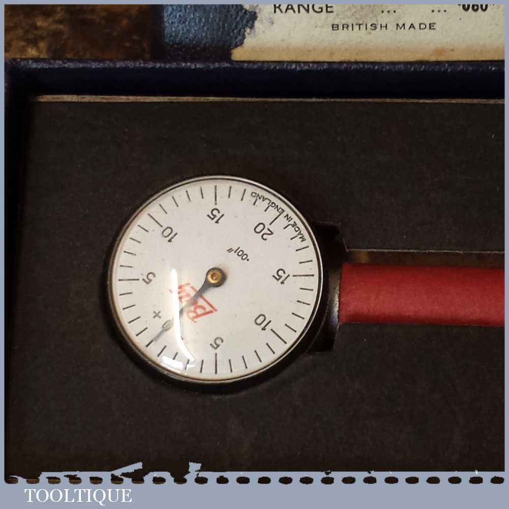 Boxed Baty Vintage Precision Engineer’s Clock Gauge Dial Test Indicator Tooltique