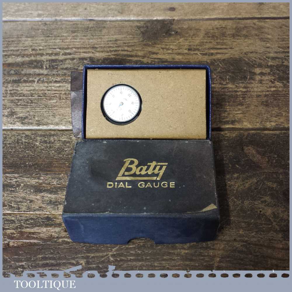 Boxed Baty Vintage Precision Engineer’s Clock Gauge Dial Test Indicator Tooltique
