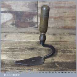 Antique Blacksmith Made Gardener’s Swan Necked Planting Seeding Trowel