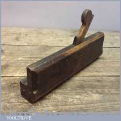 Rare Antique 18th Century Round Shape Moulding Plane Marked W. Squire