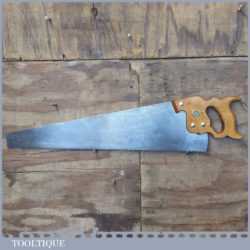 Vintage 26” Henry Disston Philadelphia USA D7 RIP Saw - Freshly Sharpened