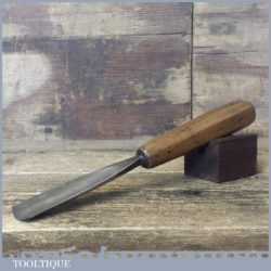 Vintage Addis & Sons 1 1/16” Straight Wood Carving Gouge Chisel - Sharpened Honed