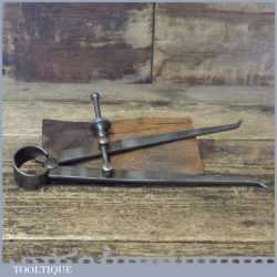 Vintage Moore & Wright 6 ¾” Spring Caliper Inside Dividers - Good Condition